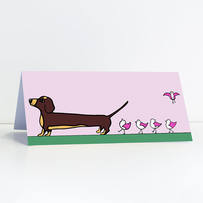 Follow The Leader - Dachshund - Card