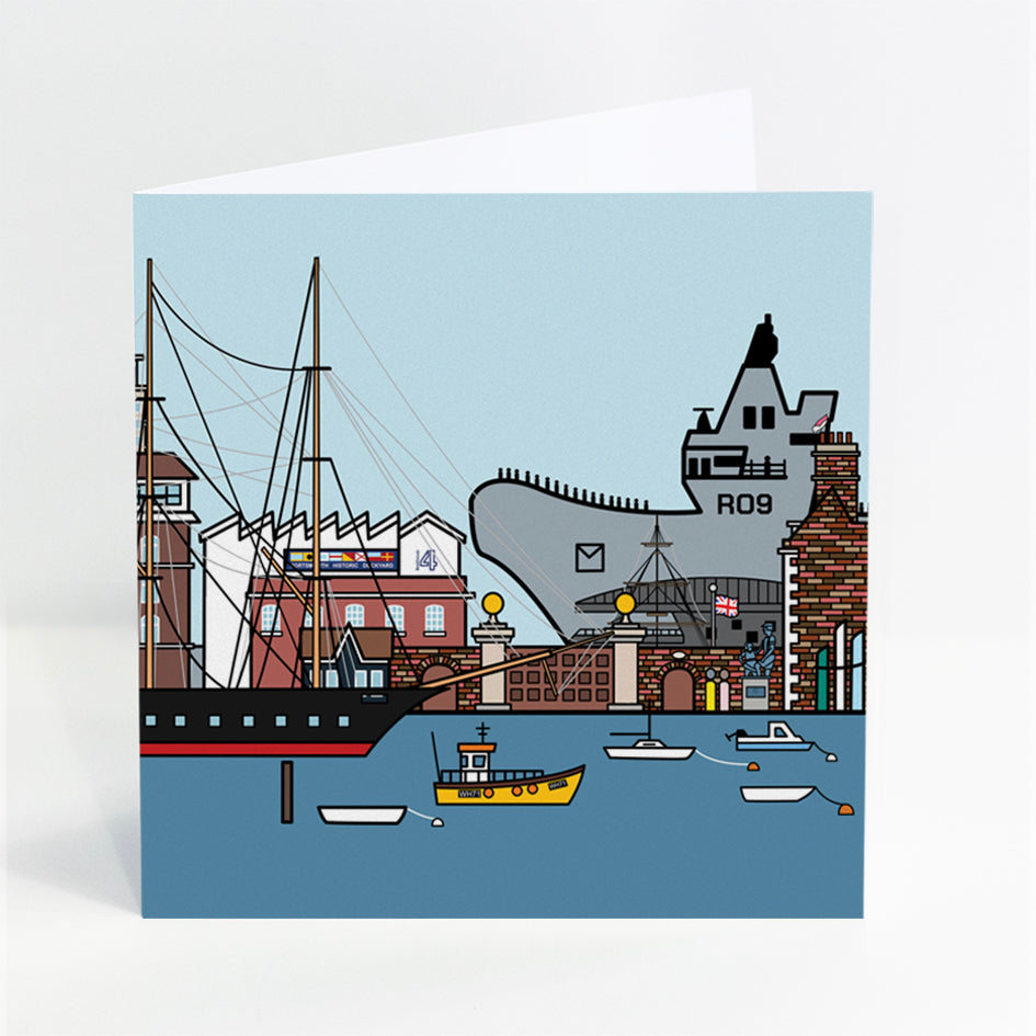HMS Prince Of Wales (R09) - Historic Dockyard, Portsmouth - Card