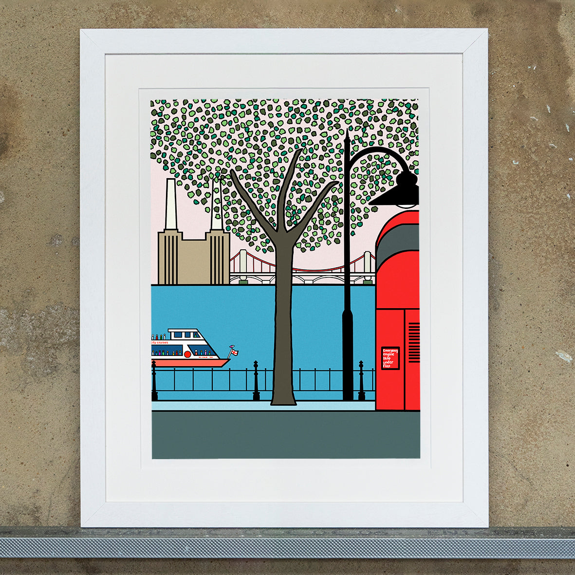 Red Bus - London - Art Print