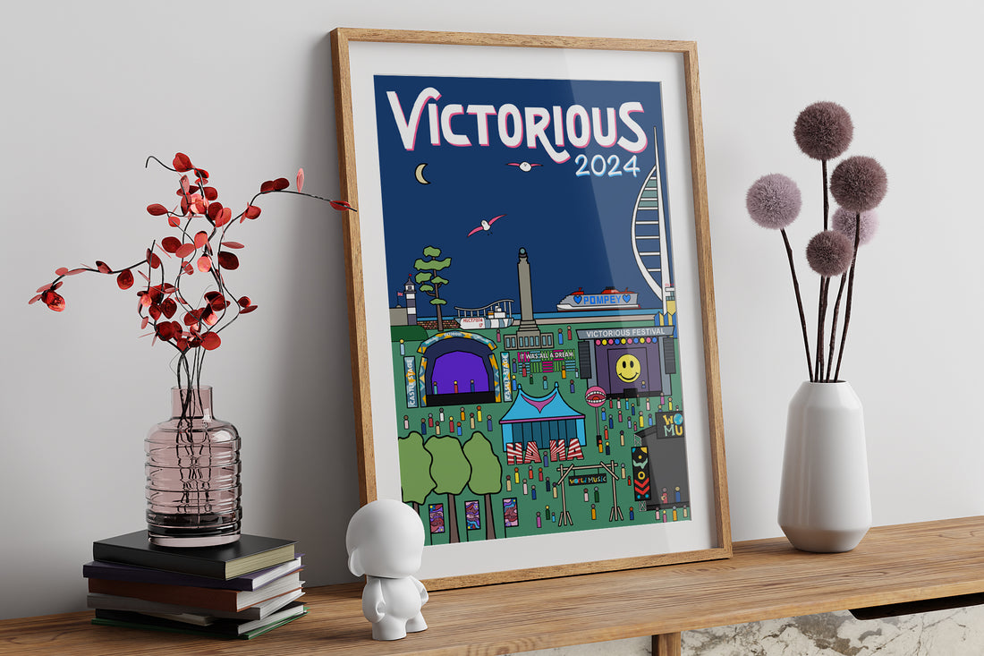 2025 Victorious Festival Poster icanseethesea Portsmouth