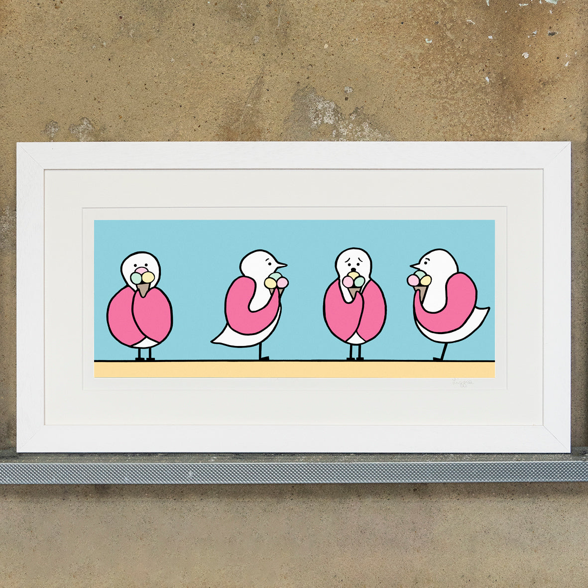 4 Ice Creams - Art Print