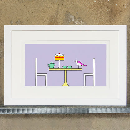 Afternoon Tea At Lyme Regis - Art Print