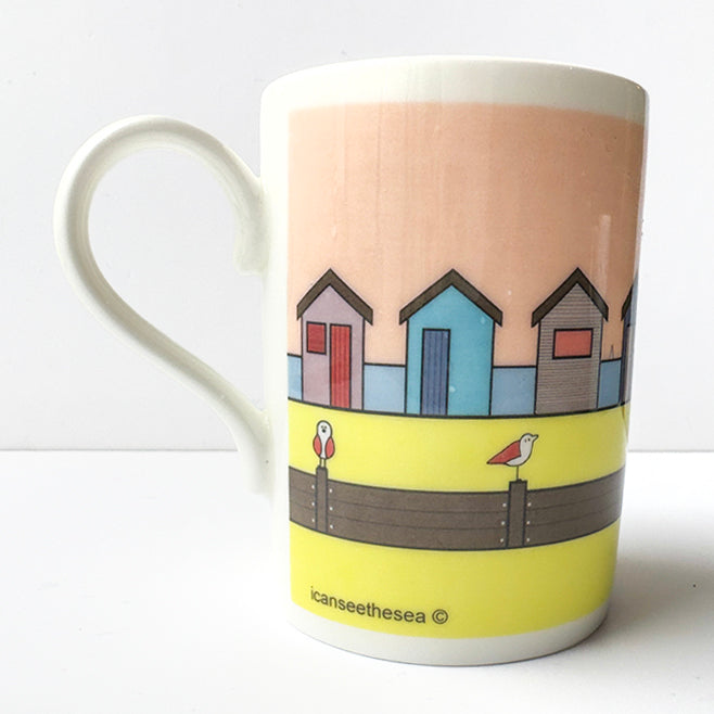 Beach Hut Parade Mug