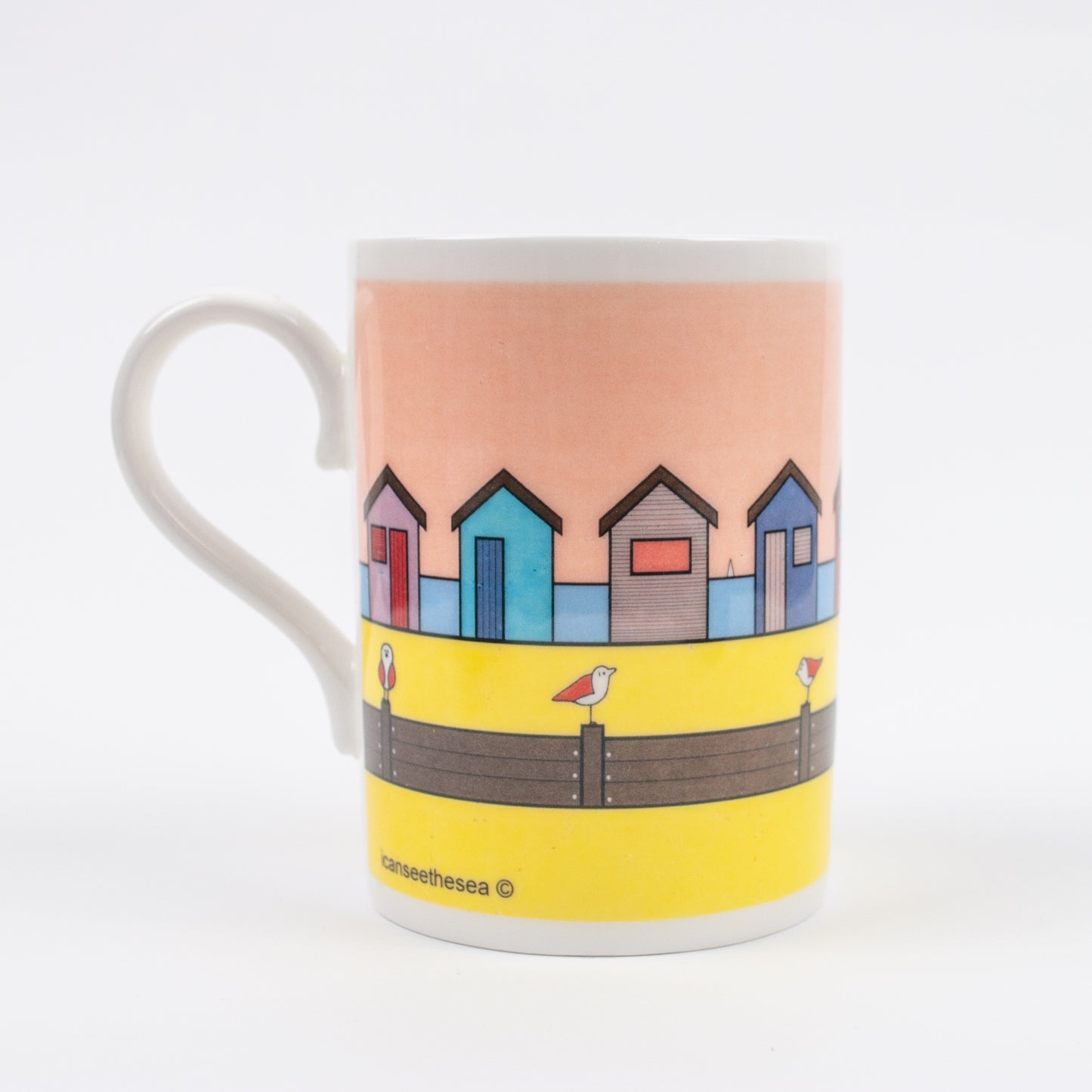 Beach Hut Parade Mug