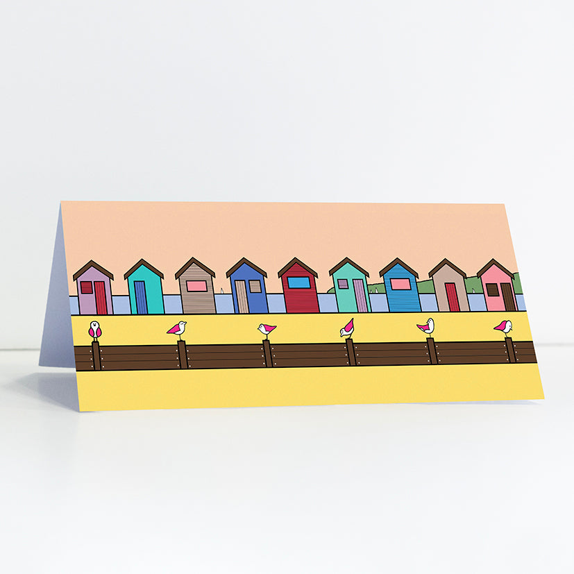 Beach Hut Parade Card