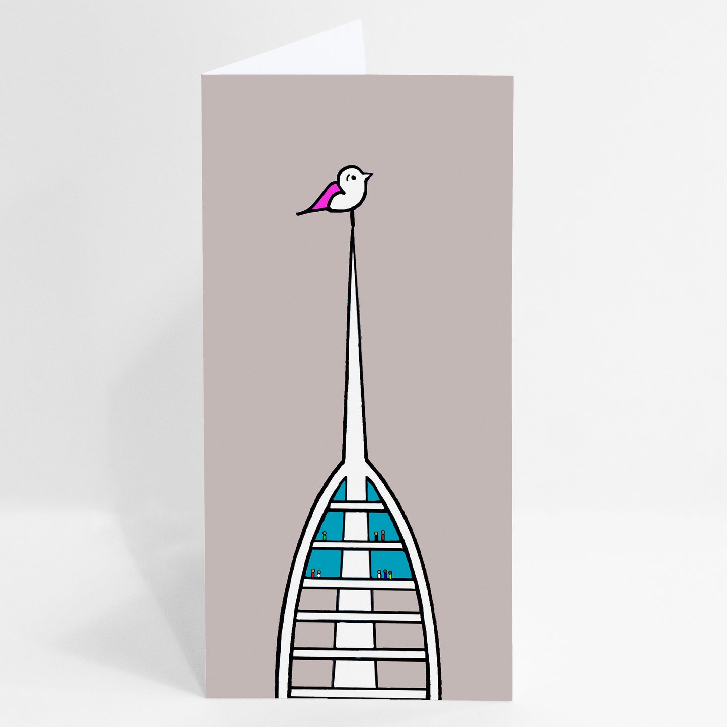 Birds Eye View - Spinnaker Tower, Portsmouth - Card