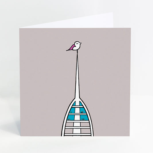 Birds Eye View - Spinnaker Tower, Portsmouth - Card