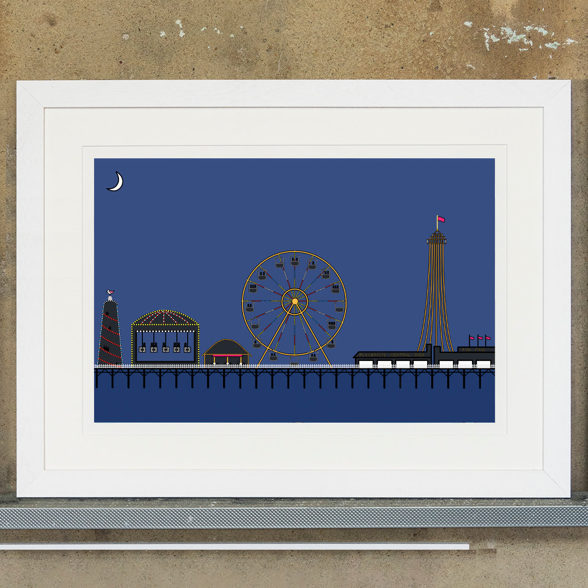 Blackpool Pier - Blackpool - Art Print