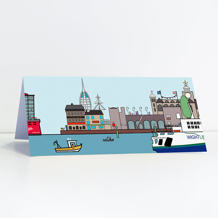 Bon Voyage - Portsmouth - Card