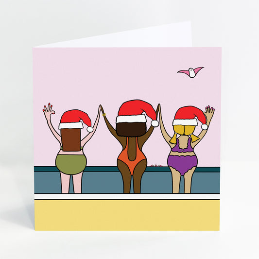 Christmas Day Swim - Christmas Card