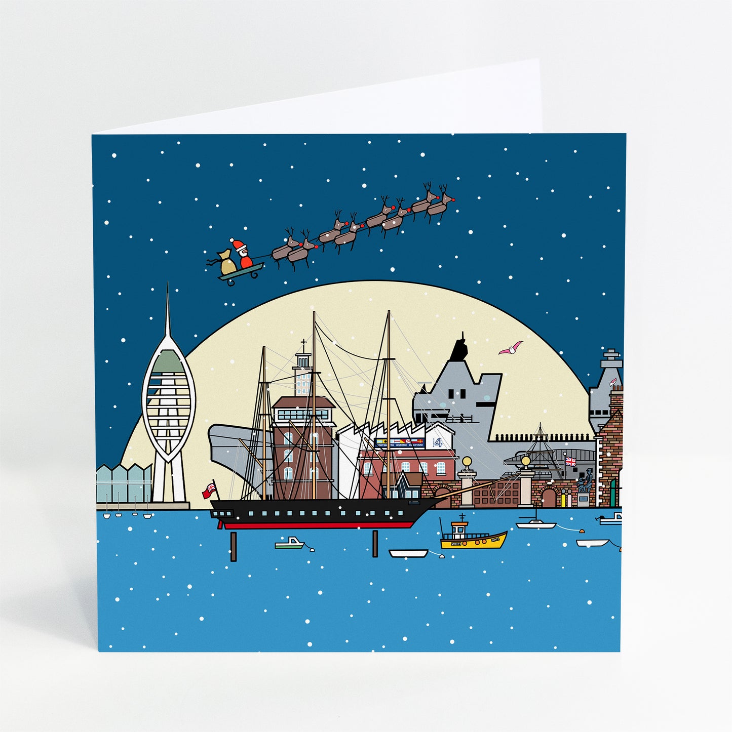 Christmas Wishes From Portsmouth - Christmas Card