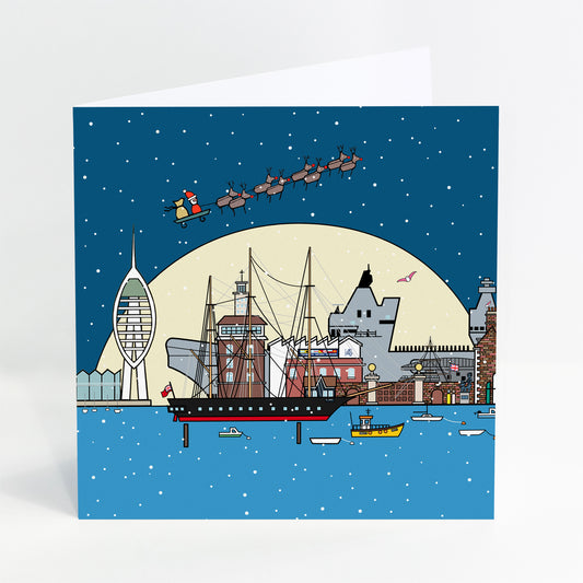 Christmas Wishes From Portsmouth - Christmas Card