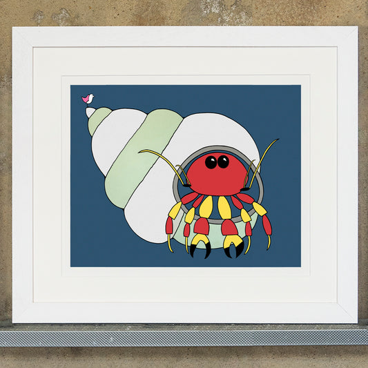 Coming Out - Hermit Crab - Art Print