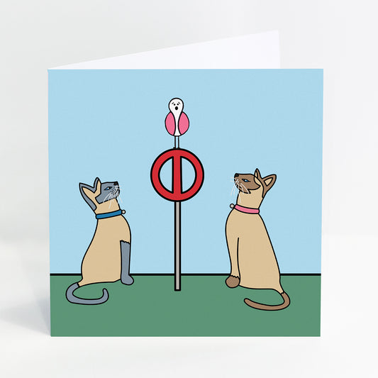 Dinner Time - Cats - Card