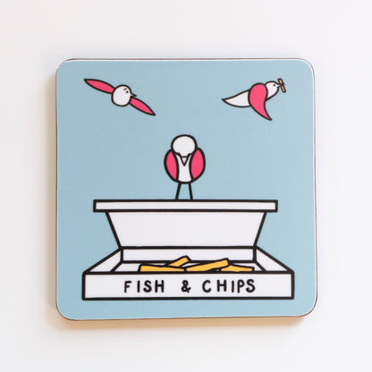 Fish & Chips Coaster