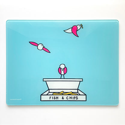 Fish & Chips Worktop Saver