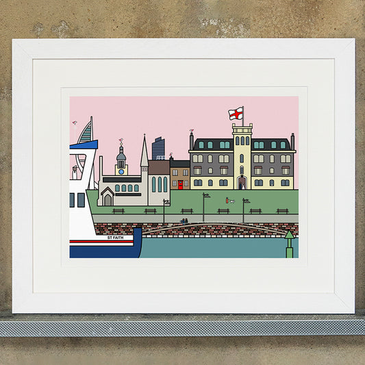 Garrison View - Portsmouth - Art Print