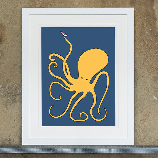 Gold Finger - Octopus - Art Print