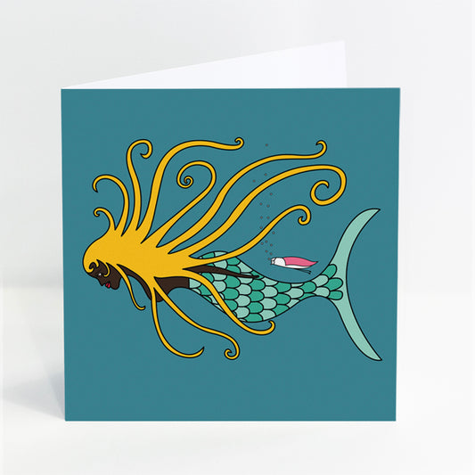 Hairy Mermaid Card