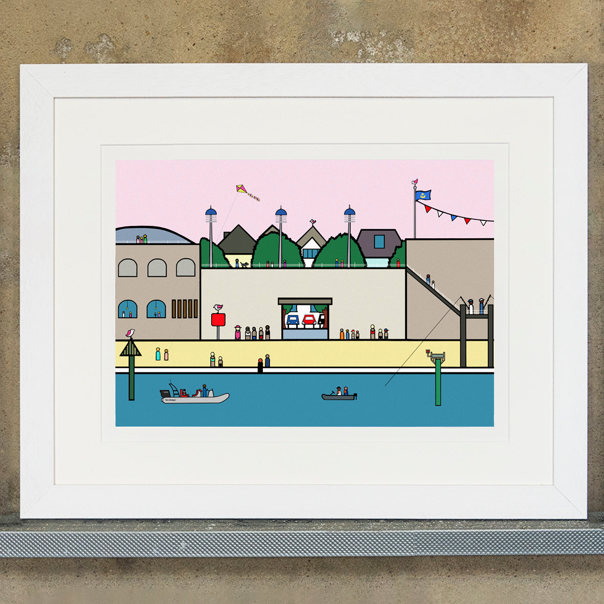 Happy Days At Hotwalls - Portsmouth - Art Print