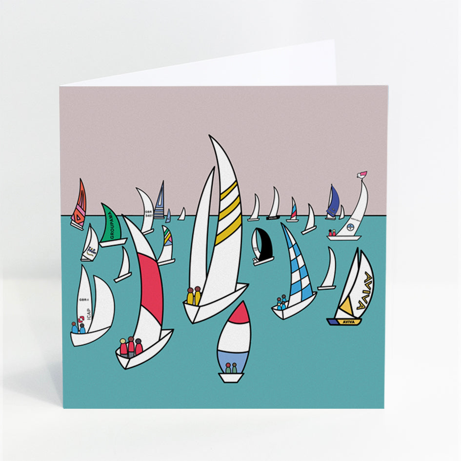 Island Racing - Sailing - Card