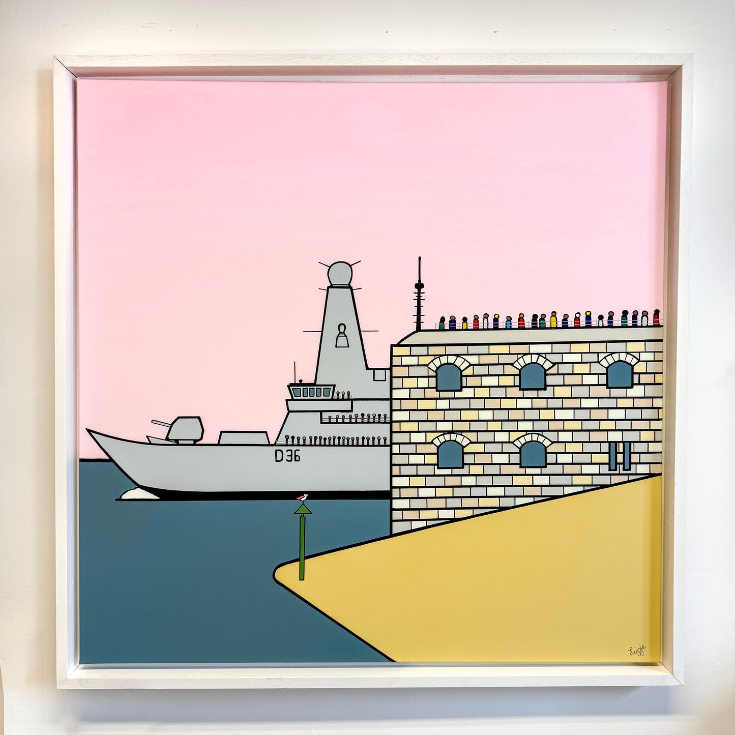 Long Wave Goodbye (HMS Defender D36)- Hotwalls,Portsmouth - Original