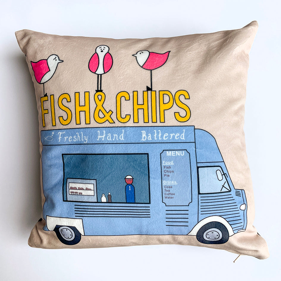 Nothing Better Than Fish & Chips Cushion