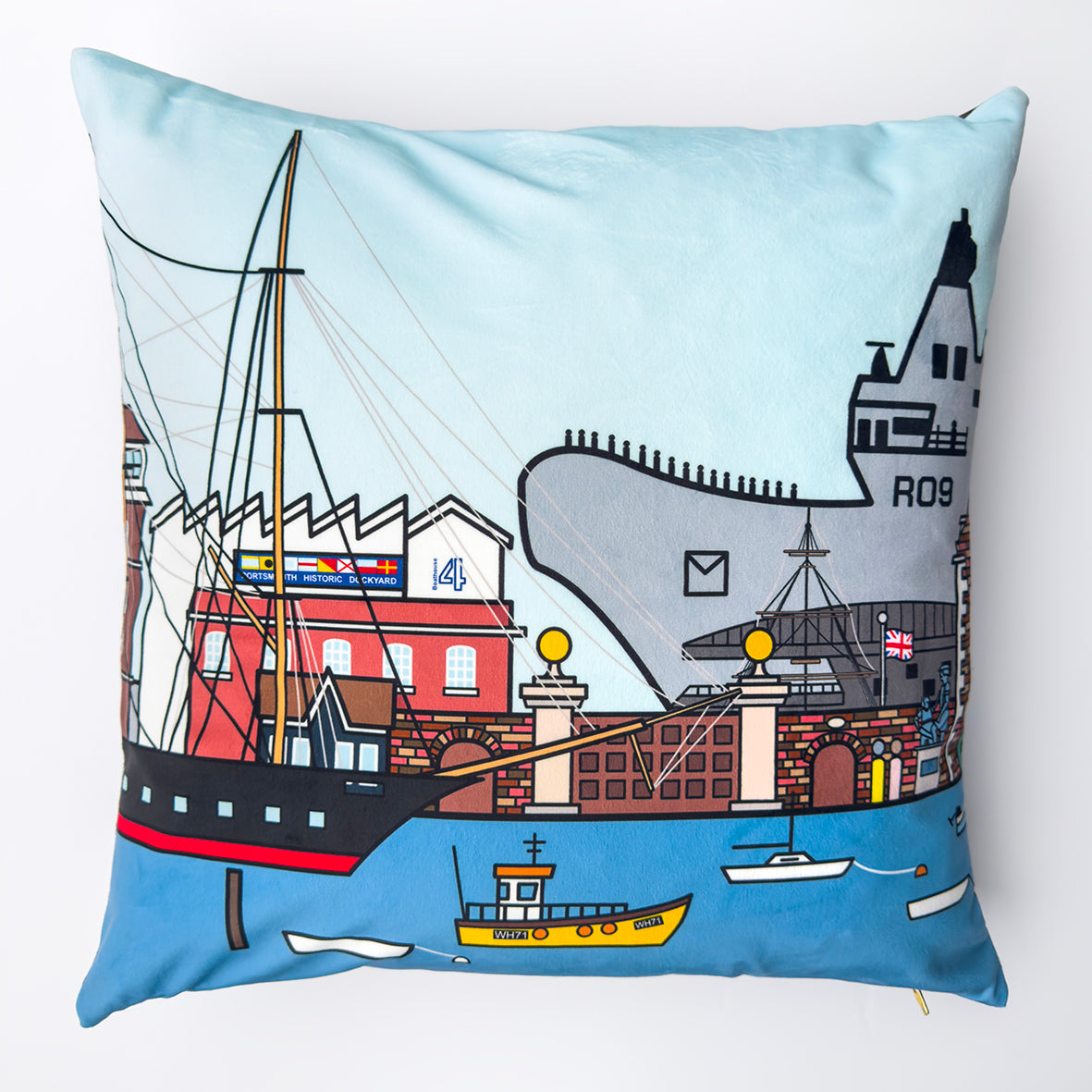 HMS Prince Of Wales (R09) - Historic Dockyard, Portsmouth - Cushion