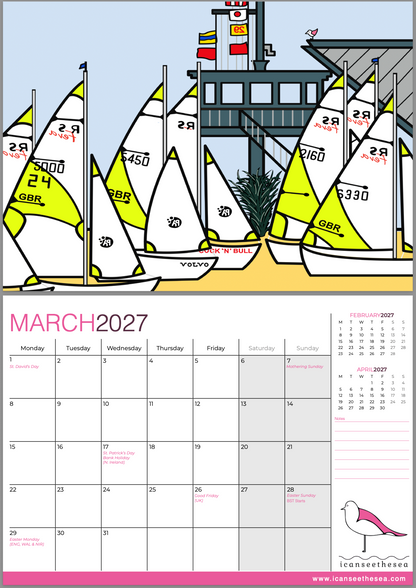 icanseethesea 2027 Calendar