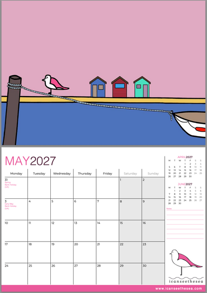 icanseethesea 2027 Calendar