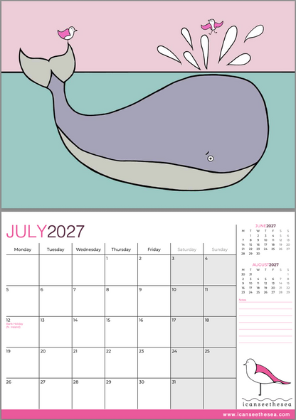 icanseethesea 2027 Calendar