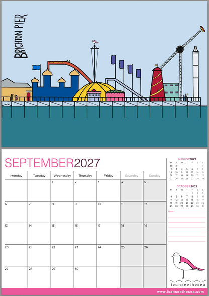 icanseethesea 2027 Calendar