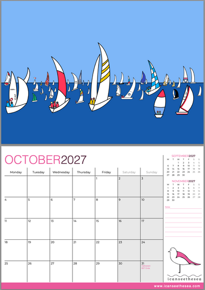 icanseethesea 2027 Calendar