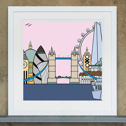 Sightseeing in London - Art Print