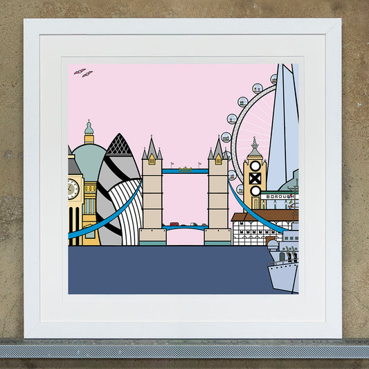 Sightseeing in London - Art Print