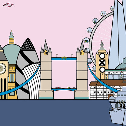 Sightseeing in London - Art Print