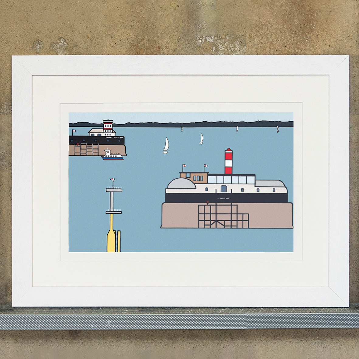 Solent Forts - Southsea, Portsmouth - Art Print