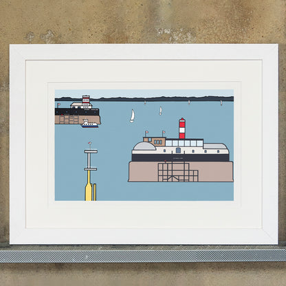 Solent Forts - Southsea, Portsmouth - Art Print