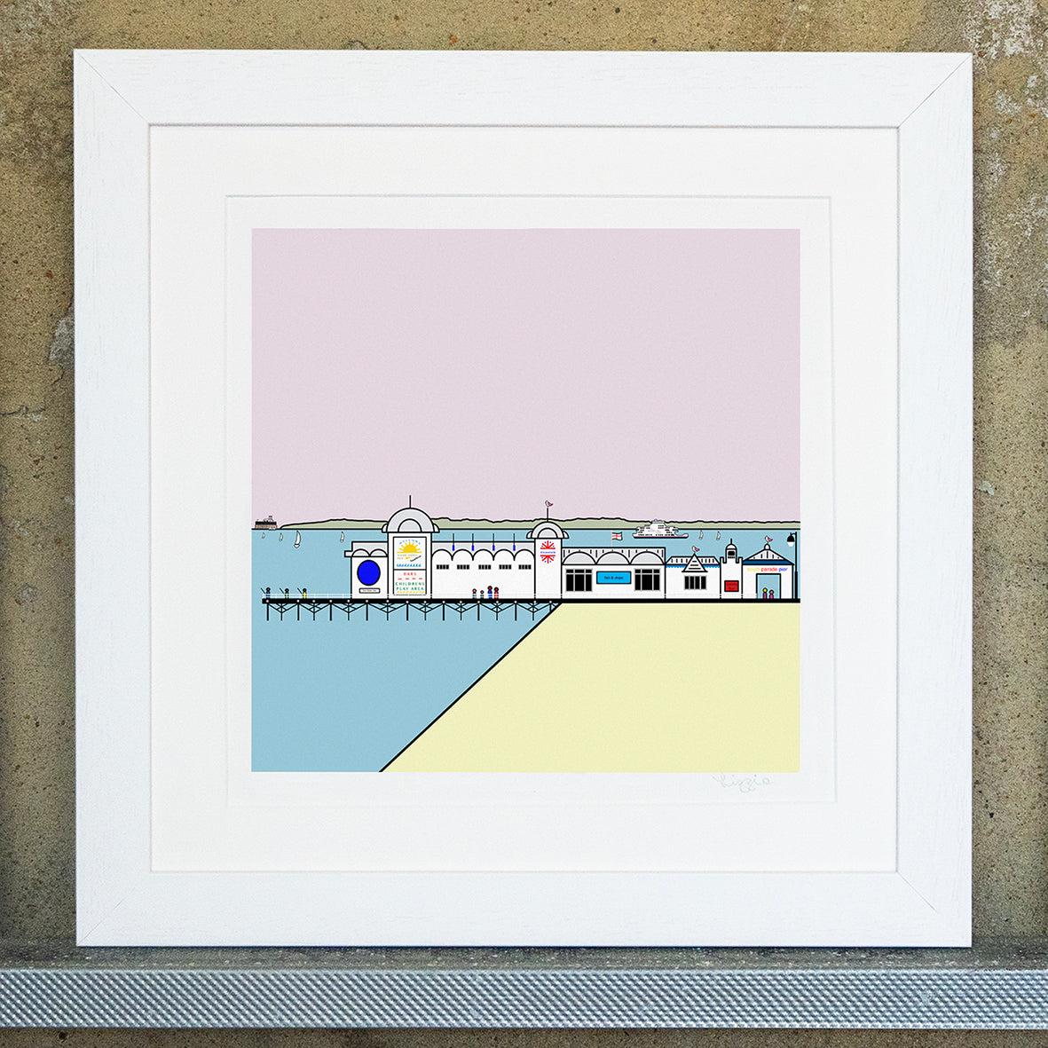 South Parade Pier - Southsea, Portsmouth - Square Art Print